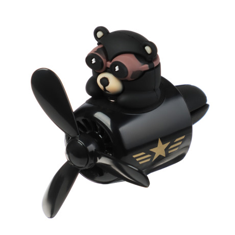 NEW GALAXY Ароматизатор в форме Медведя, черный, 2,4 гр., crystal ice