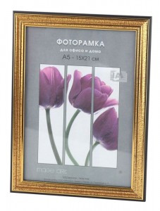 Фоторамка Interior Office пластик 2 серия 286/ 30х40 золото  (5/15) 42329