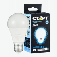 СТАРТ ЭКО ЛОН E27 15W(1200lm) 6500К 6K 110х60 матовая пластик WS