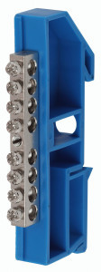 ЭРА шина N ноль ШНИ-6х9-8-Д-Синий 8 отв. на DIN-изоляторе никелированная (уп.10шт, цена за шт) 44134