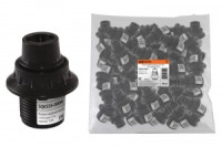 TDM патрон E14 карболит, люстровый с кольцом, черный 2А (50!) SQ0335-0004