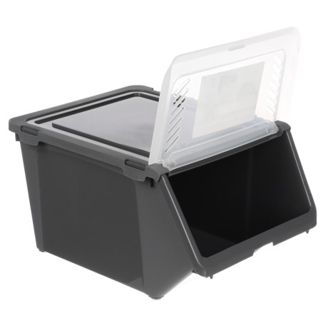 Контейнер для овощей, 35х25,5х19 см, 11л, пластик, цвет серый