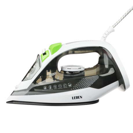 LEBEN Утюг 2800ВТ керам, антинакипь антикапля автооткл шнур 1,8м
