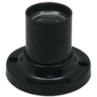 Ecola патрон накладной прямой E27 Черный AB7STBEAY (10!)