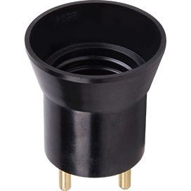 Ecola патрон-переходник вилка-патрон E27 Черный APU27BEAY (10!)