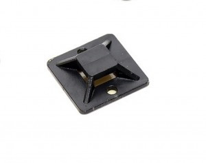 EKF Площадка самоклеящаяся (25х25мм.) черная (100шт.) plc-25x25-b