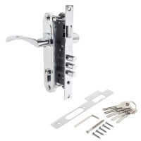 Замок врез 1523 AVERS (хром) с ручками (3 ригеля)  \20