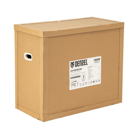 Компрессор воздушный прям. привод DCV1800/50, 1,8 кВт, 50 литров, 320 л/мин Denzel