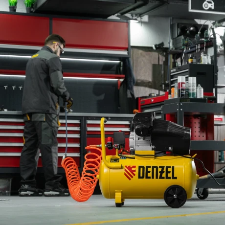 Компрессор воздушный прям. привод DCV1800/50, 1,8 кВт, 50 литров, 320 л/мин Denzel