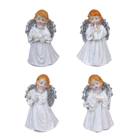 СНОУ БУМ Фигурка "Ангел" 5,5-6x4x9-9,5см, полистоун, 4 дизайна
