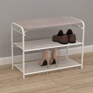 Подставка д/обуви (пвл) Гранада23 НБК (2полки с сидением) 65*30*50 (белый) ПДОГ23СНБКБ под заказ ЗМИ