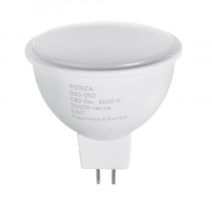 FORZA Лампа светодиодная MR16 GU5.3 8 Вт, 580 Лм, 4000 К, 175-265 В, Ra&gt;80, IRF &lt;5%