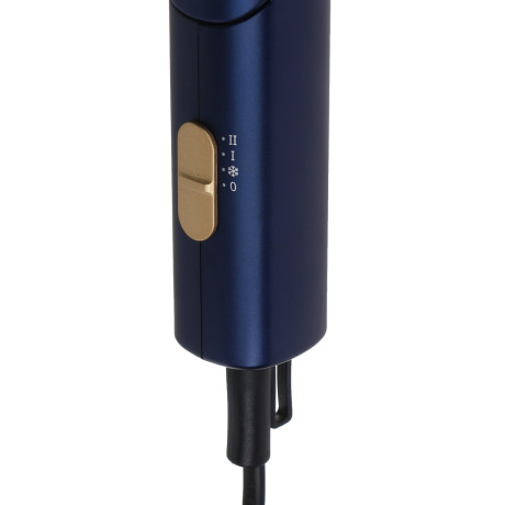 LEBEN Фен для волос, 2000 Вт, 2 скорости, 2 темп.реж., темно-синий, матовое покрытие, концентратор