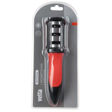 VETTA Ножеточка универсальная для черновой и финальной заточки, 21,5х5х6см, полипропилен, нерж.сталь