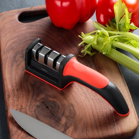 VETTA Ножеточка универсальная для черновой и финальной заточки, 21,5х5х6см, полипропилен, нерж.сталь