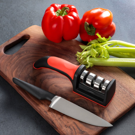 VETTA Ножеточка универсальная для черновой и финальной заточки, 21,5х5х6см, полипропилен, нерж.сталь