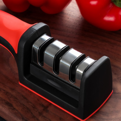 VETTA Ножеточка универсальная для черновой и финальной заточки, 21,5х5х6см, полипропилен, нерж.сталь