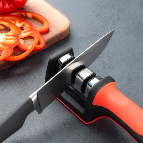 VETTA Ножеточка универсальная для черновой и финальной заточки, 21,5х5х6см, полипропилен, нерж.сталь