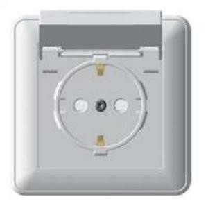 Systeme Electric W59 Aqua роз. СУ 1 мест. 16А слон. к.(пл.осн., земля, штор, IP44) РС16-152Б-28(10!)