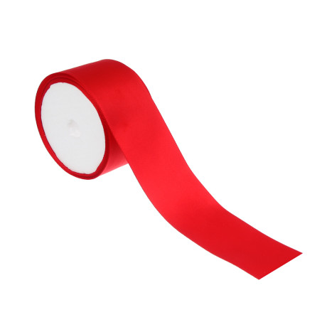 Лента для подарков атласная, 4 см x 2,7 м, полиэстер, 6 цветов