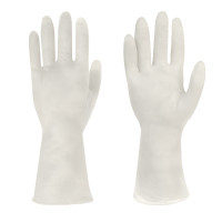 Перчатки хозяйственные ультра-прочные, тм VETTA, ПВХ, 55 гр, размер M, цвет белый, поливинилхлорид