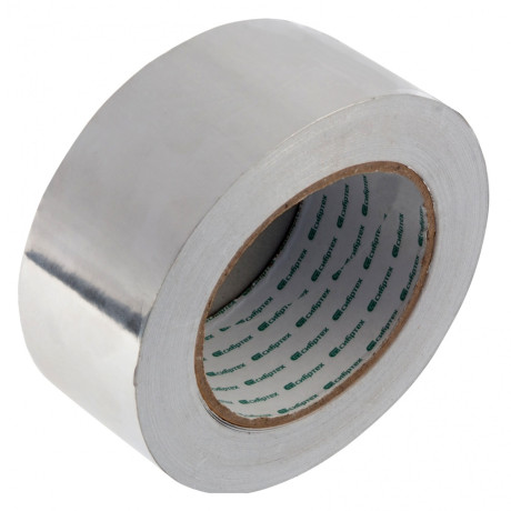 Лента клейкая алюминиевая, 50 мм х 40 м Сибртех