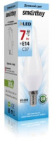 Smartbuy свеча на ветру C37 E14 7W(550lm) 4000K 4K матовая пластик SBL-C37Tip-07-40K-E14