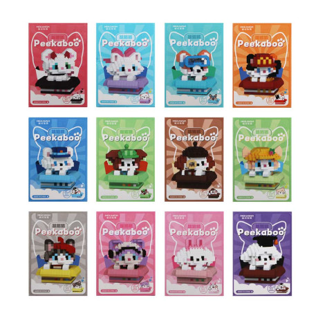 Конструктор мини 3D "Любимчик в коробке", ABS, 8х4,5х11,5см, 12 видов