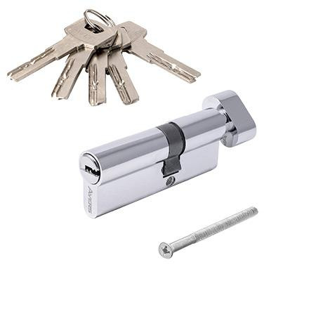 Личина Avers ZM-80(30C/50)-C-CR (хром) перфоключ с Вертушкой (материал ЦАМ)  \10 (100)