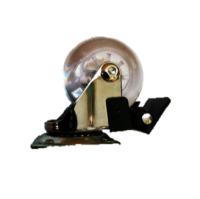 Колесо силиконовое поворотное с тормозом Ø 35мм