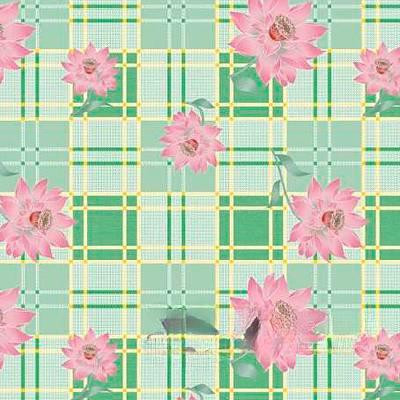 Клеенка т/о 125*25м 1сорт 166/3 (георгин,зеленый) Тверь