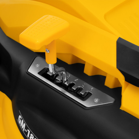 Газонокосилка электрическая GM-1800, 1800 Вт, шир. 38 см, 6 уров., травосб. 40 л. Denzel