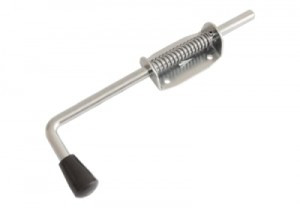 Засов Домарт пружинный 90) 280мм мод.2  б/п d-13мм10)