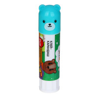 FLOMIK Клей - карандаш 15г, с колпачком в форме животного, улучшенная формула PVP