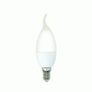 Volpe CW37 свеча на ветру E14 6W(600lm) 4000K 4K матовая 125x37 LED-CW37-5W/4000K/E14/FR/SLS