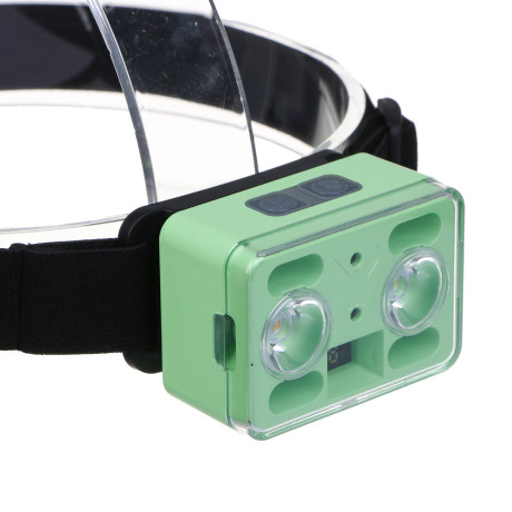 ЕРМАК Фонарь налобный XPG+XPE LED,7 режимов,1200мАч,38х64х41мм,пластик,красный свет,крепление,Type-C