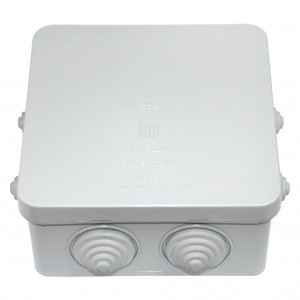 Bylectrica кор. распред. 100х100х55,3мм ОУ IP55, 7 вводов КМ-234
