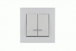 MAKEL Karea Rizz выкл. СУ 2 кл. (инд.) БЕЛЫЙ 88001023