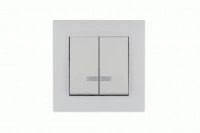 MAKEL Karea Rizz выкл. СУ 2 кл. (инд.) БЕЛЫЙ 88001023