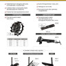 Грунтозацепы 380/160 мм, посадка круг 30 мм, комплект 2 шт Denzel