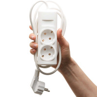 Удлинитель ПРЕМИУМ  2 гнезда  1,5 метра ПВС 3*0,75 с заземлением х30