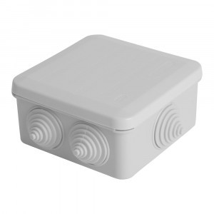 Stekker Коробка разветвительная 6 вводов, IP44, светло-серая, 85x85x40 EBX10-34-44 39994