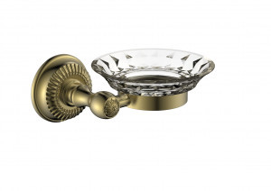 DIADONNA Мыльница настенная, стекло, металл, античная бронза, D8102Q