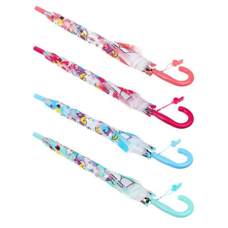 Зонт-трость, детский, POE, пластик, сплав, 50см, 8 спиц, 4 дизайна