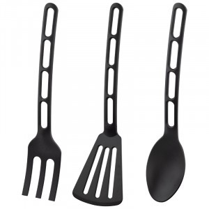 Набор для кухни (лопатка, ложка, широкая вилка) пластик Prestige 106921 Mallony