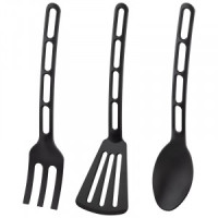 Набор для кухни (лопатка, ложка, широкая вилка) пластик Prestige 106921 Mallony
