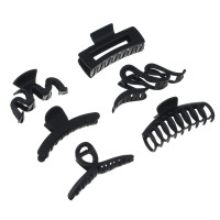 ЮНИLOOK Краб для волос, 8,7-11см, пластик, 6 дизайнов, ACS-95