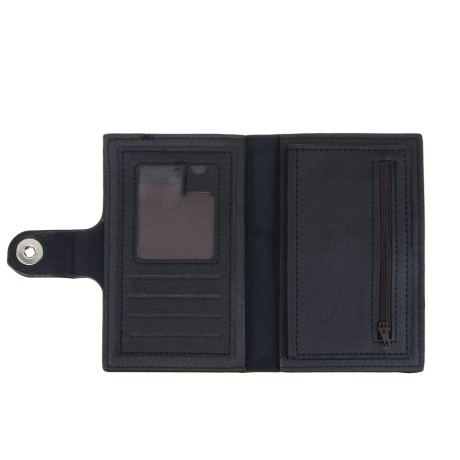 ЮL Тарон Портмоне мужское для карт, купюр и монет на кнопке, ПУ, 15х9,5х1см, 2 цвета, КЖ24-33