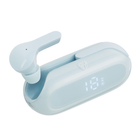 BY Наушники беспроводные TWS COLOR, 30/300мАч, BT5.1, индикатор заряда, синий