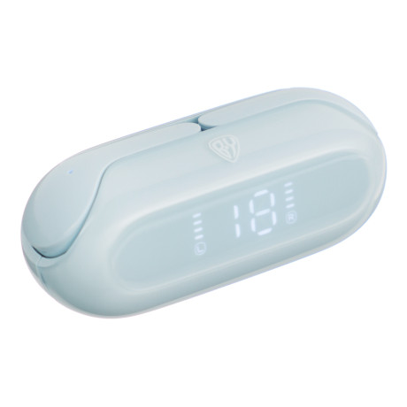 BY Наушники беспроводные TWS COLOR, 30/300мАч, BT5.1, индикатор заряда, синий